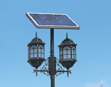 太陽(yáng)能庭院燈與環(huán)境架構相互融洽